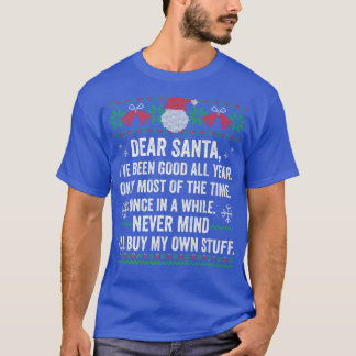 T-shirt Cher Père Noël, Cher Père Noël Souhaite
