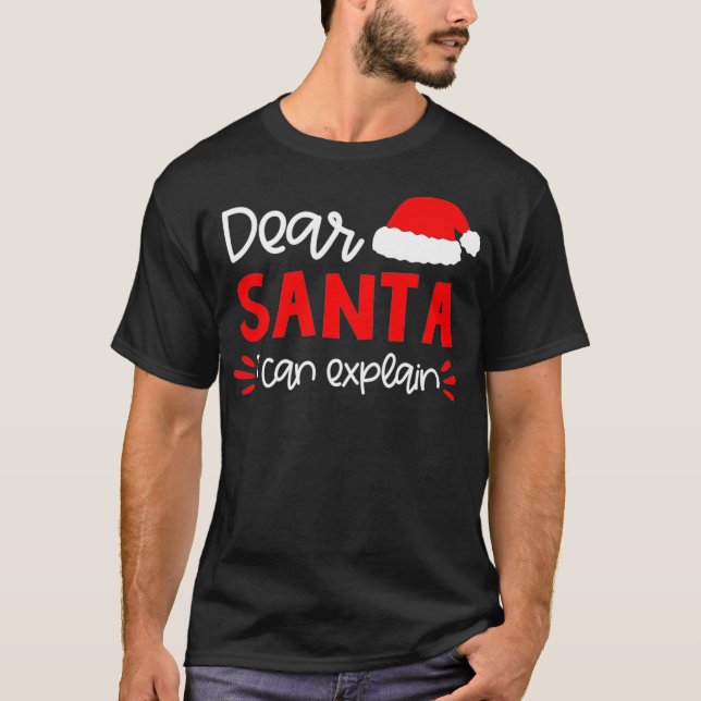 T-shirt Cher Père Noël drôle Matching Pajama de Noël de fa (Devant)