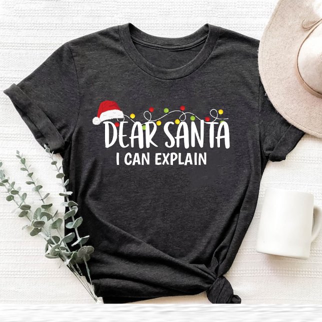 T-shirt Cher Père Noël, je peux expliquer drôle famille de (Dear Santa I Can Explain Funny Christmas family T-Shirt)