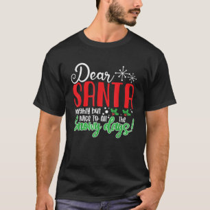T-shirt Cher Père Noël méchant mais gentil pour tous les j