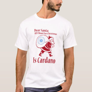 T-shirt Cher Père Noël, Tout Ce Que Je Veux Pour Noël Est