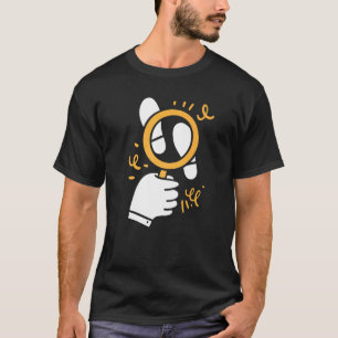 T-shirt Chercheur Secrétif Du Verre De Loupe Privé