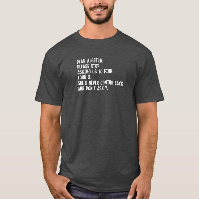 T-shirt Chère Algebra (Devant)