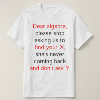 T-shirt Chère algèbre