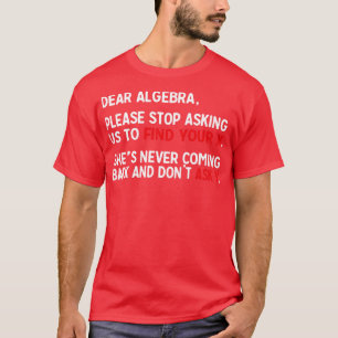 T-shirt Chère algèbre