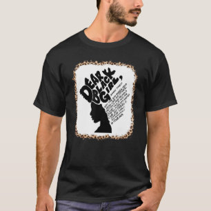 T-shirt Chère Black Girl Afro Africaine Noire Mois B