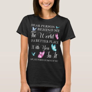 T-shirt Chère Personne Derrière Moi Chemise