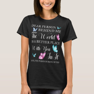 T-shirt Chère Personne Derrière Moi Chemise