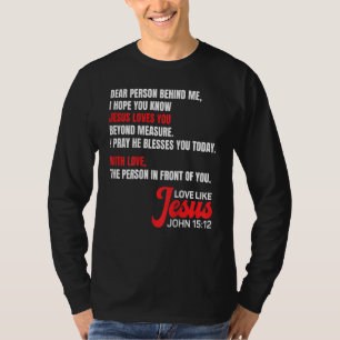 T-shirt Chère personne Derrière moi J'espère que vous conn