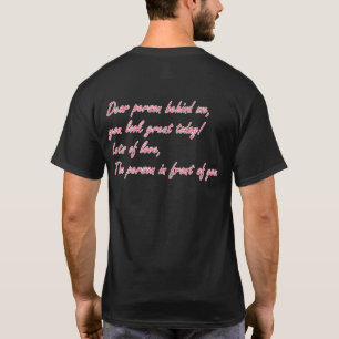 T-shirt Chère Personne Derrière Moi, Vous Avez L'Air Gé