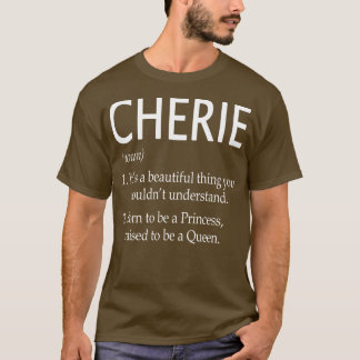 T-shirt Cherie Nom Cadeau 112