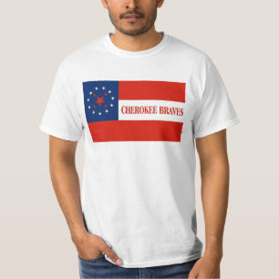 T-shirt Cherokee brave le drapeau, Etats-Unis