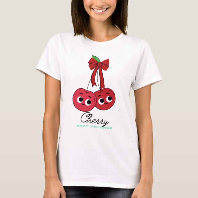 T-SHIRT CHERRY BEST FRIEND (Devant)