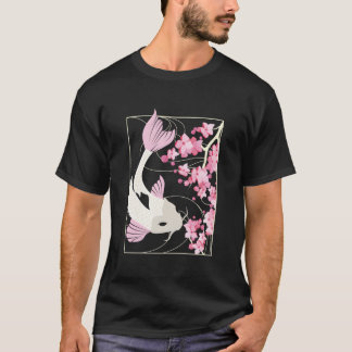 T-shirt Cherry Blossom I Japanese Fish I Koi Carp