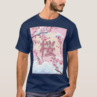 T-shirt Cherry Blossom japonais esthétique Kawaii Sakura T