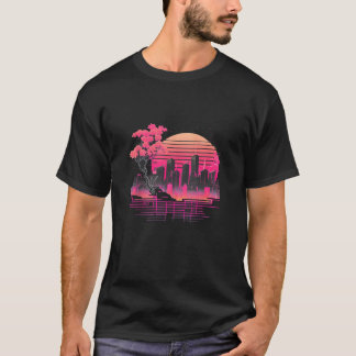 T-shirt Cherry Blossom Japonais Japon Tokyo Vaporwave Synt