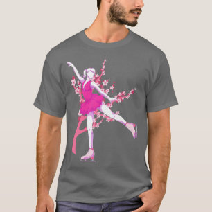T-shirt Cherry Blossom Patinage sur glace Sakura Sports d'