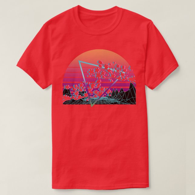 T-shirt Cherry Blossom Retro (Design devant)