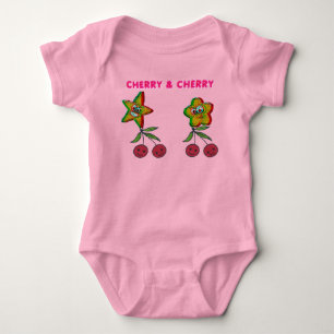 T-Shirt Cherry & Cherry  Baby Bodysuit