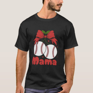 T-shirt Cherry Mama Coquette Bow Maman Cute Baseball Cherr
