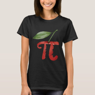 T-shirt Cherry Pi Day Funny Pie Cherries 3.14 Humour Scien