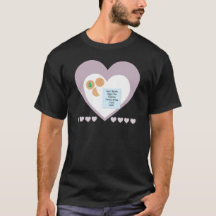 T-shirt Chers cookies Père Noël Apportez des jouets Coeurs