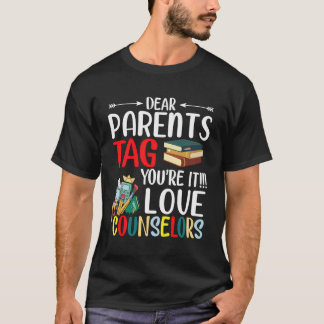 T-shirt Chers Parents Étiqueter Vous Êtes Ça L'Amour Conse