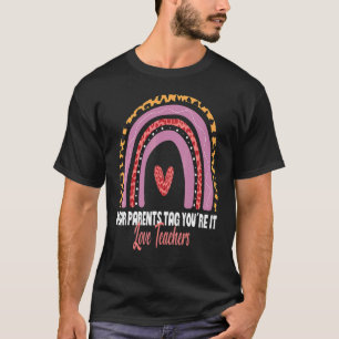 T-shirt Chers parents Étiquette Vous êtes ça l'amour Ensei