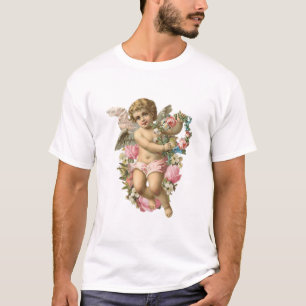 T-shirt Cherub Vintage angélique avec marguerites et rose