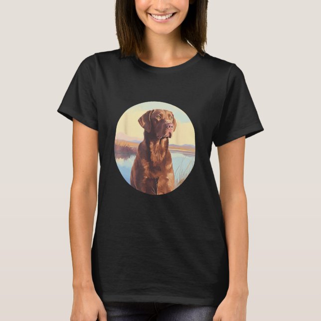 T-shirt Chesapeake Bay Retriever Dog Cute Dog Breed (Devant)