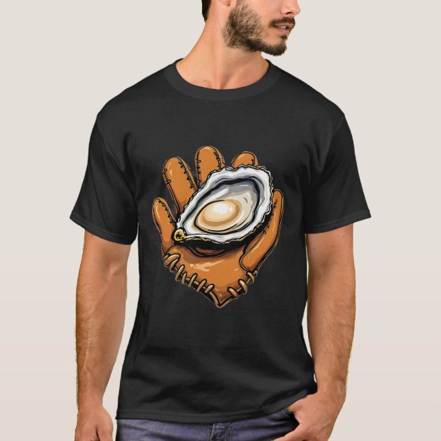 T-shirt Chesapeake Catchers Drôle Vendre Oyster Seafood Lo (Devant)