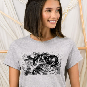 T-shirt Cheshire Chat Alice Wonderland Classic