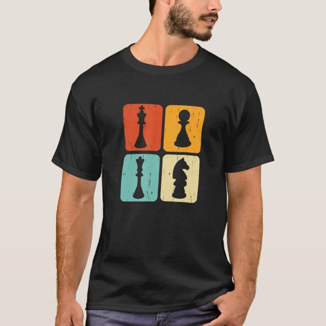 T-shirt Chess Figures  Chess Player Pun Quote (Devant)