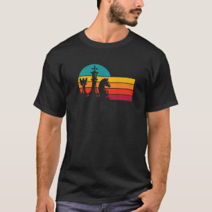 T-shirt Chess Retro Graphic Chess Player Checkmate Board G