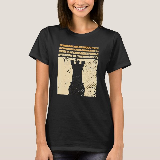 T-shirt Chess Rook Figure Chess Player Checkmate Chess Pie (Devant)