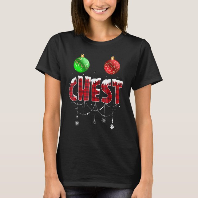 T-shirt Chest Nuts Christmas   Matching Couple Chestnuts 3 (Devant)