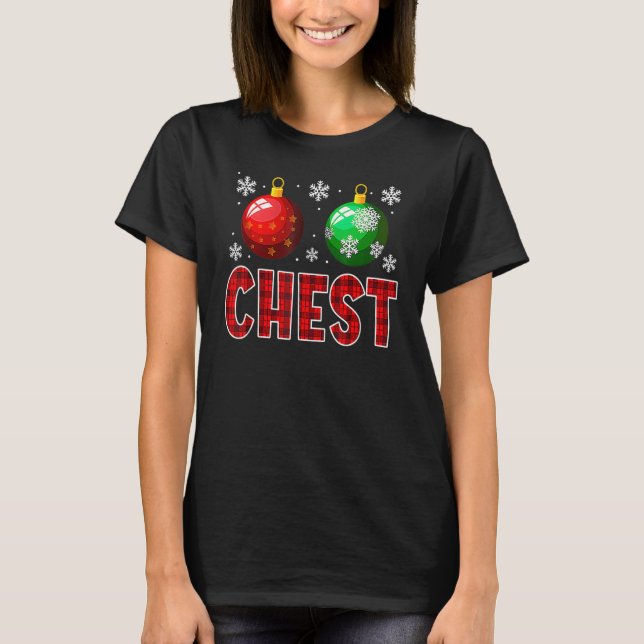 T-shirt Chest Nuts Matching Chestnuts  Christmas Couples C (Devant)
