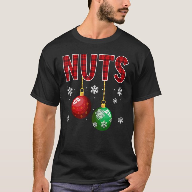 T-shirt Chest Nuts  Matching Chestnuts Christmas Couples N (Devant)