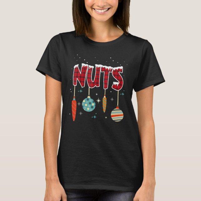 T-shirt Chest Nuts  Matching Chestnuts Christmas Couples N (Devant)