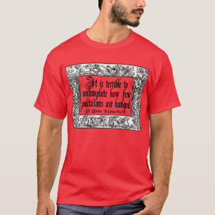 T-shirt Chesterton sur accrocher des politiciens : Manièr