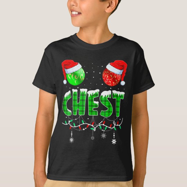 T-shirt Chestnuts Matching Family Funny Chest Nuts Christm (Devant)
