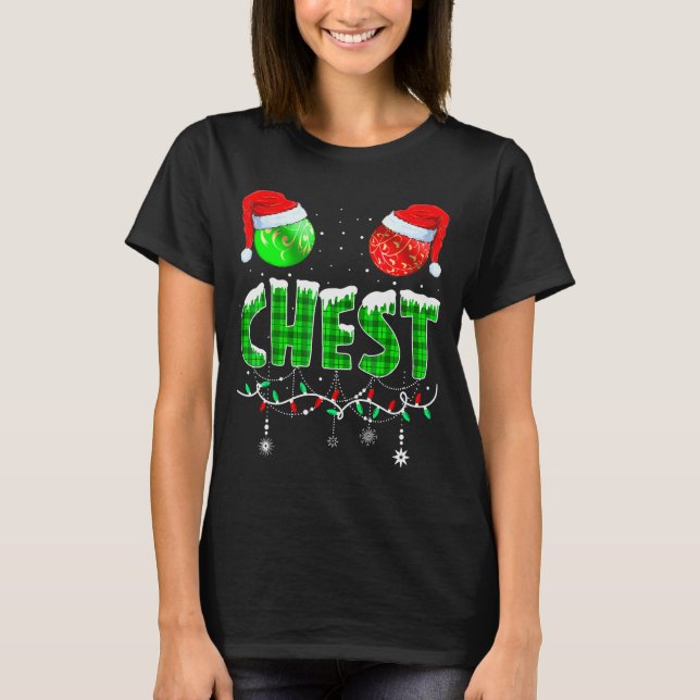 T-shirt Chestnuts Matching Family Funny Chest Nuts Christm (Devant)