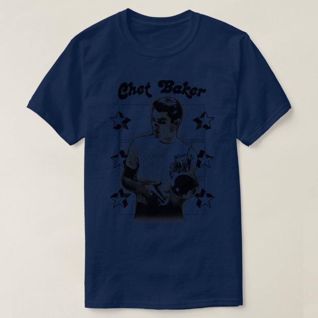 T-shirt Chet Baker Jazz Music Fan Design (Design devant)