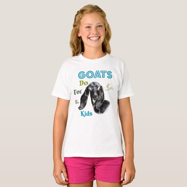 T-shirt CHÈTES | Faites-le pour les enfants GetYerGoat™ (Devant entier)