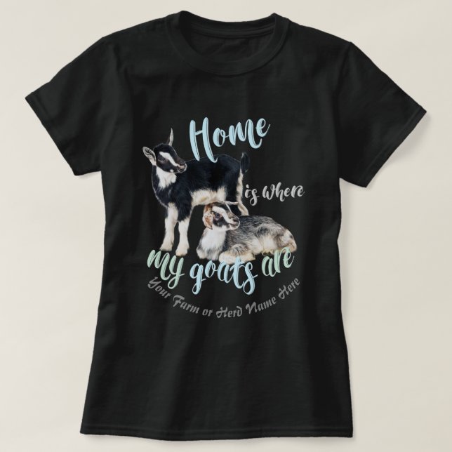 T-shirt CHÈTES | La maison naine nigériane où sont mes chè (Design devant)