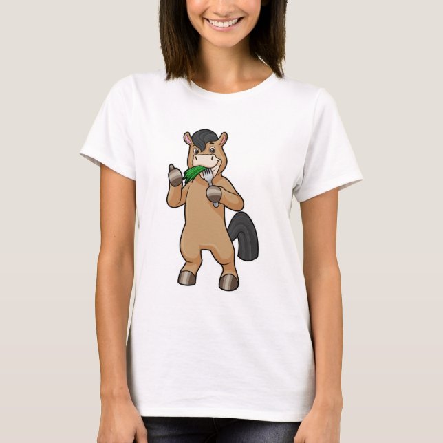T-shirt Cheval à Mating Vegan (Devant)