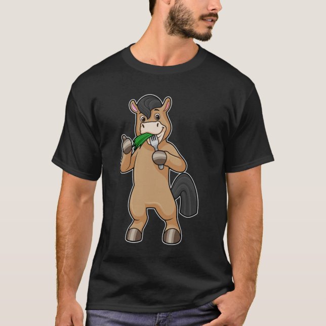 T-shirt Cheval à Mating Vegan (Devant)