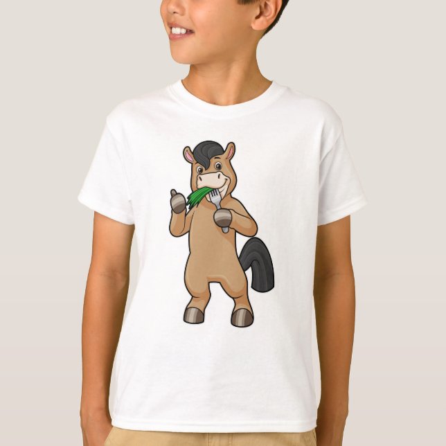 T-shirt Cheval à Mating Vegan (Devant)