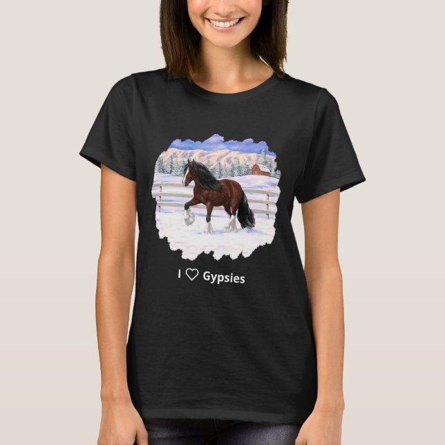 T-shirt Cheval À Repasser De La Vannière Tzigane De Baie B (Devant)
