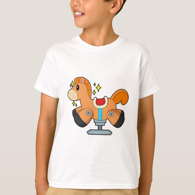 T-shirt Cheval à roche (Devant)